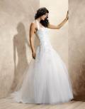 Suknia ślubna Delikatna kobieca suknia- OKAZJA! kolor: ecru rozmiar: 36
