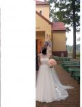 Suknia ślubna Mia Lavi delikatna suknia ślubna kolor: Biel odcień Ivory rozmiar: 38