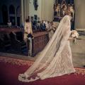Suknia ślubna Oryginalna romantyczna suknie z włoskiej koronki welon specjalnie szyty do sukni gratis! kolor: kość słoniowa rozmiar: 36