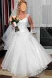 Suknia ślubna Przepiękna suknia ślubna MISS PEARL kolor: biała rozmiar: 40 (duże piersi)