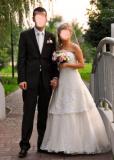 Suknia ślubna Romantyczna suknia ślubna Sincerity 3511 + woalka kolor: ecru rozmiar: 38