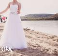 Suknia ślubna suknia ślubna + bolerko i welon gratis kolor: biały rozmiar: M/L