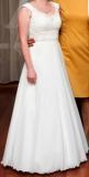 Suknia ślubna Klasyczna elegancka suknia ślubna kolor: biały rozmiar: 36