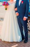 Suknia ślubna PIękna suknia GALA IRYDA BOLERKO WELON kolor: ecru rozmiar: 38-40