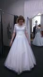 Suknia ślubna Sprzedam suknię ślubną kolor: biały rozmiar: 40